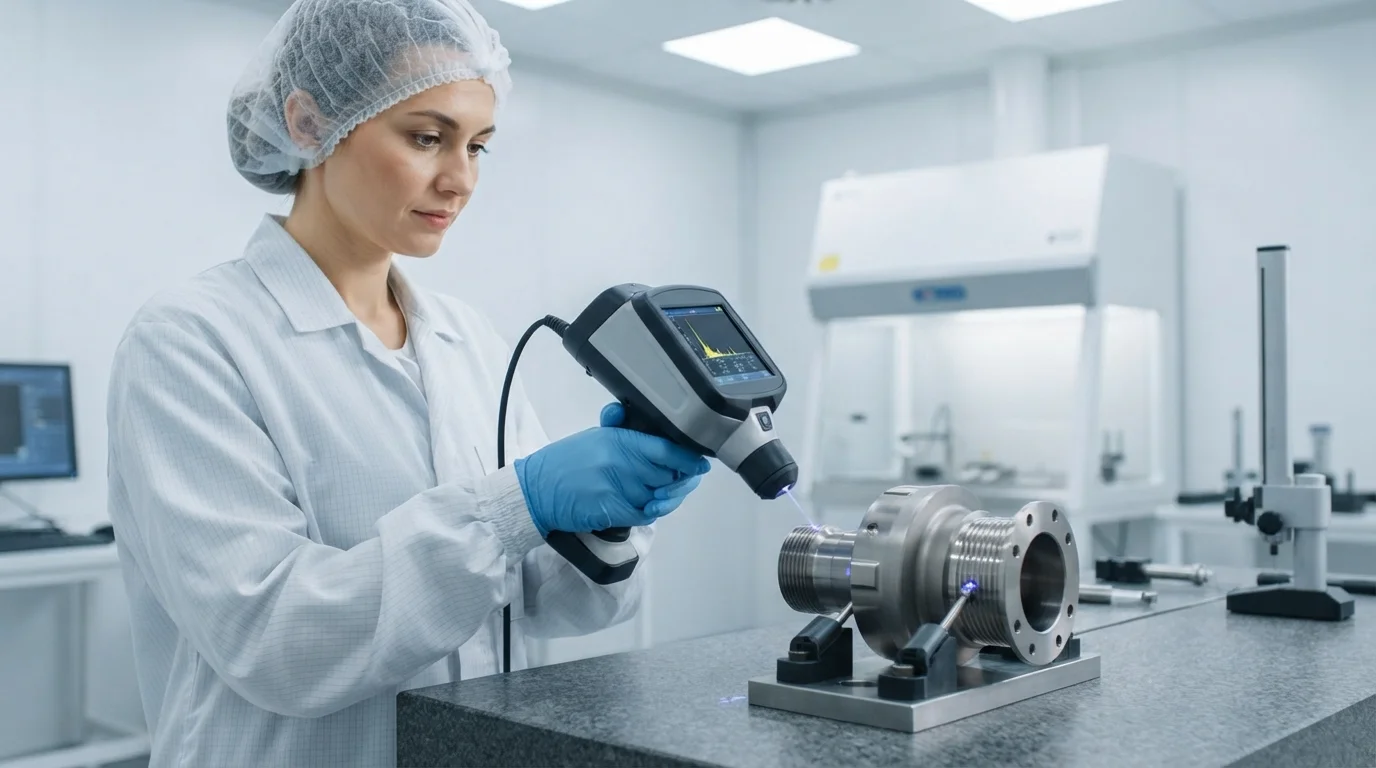 Spectrometer verifying alloy composition