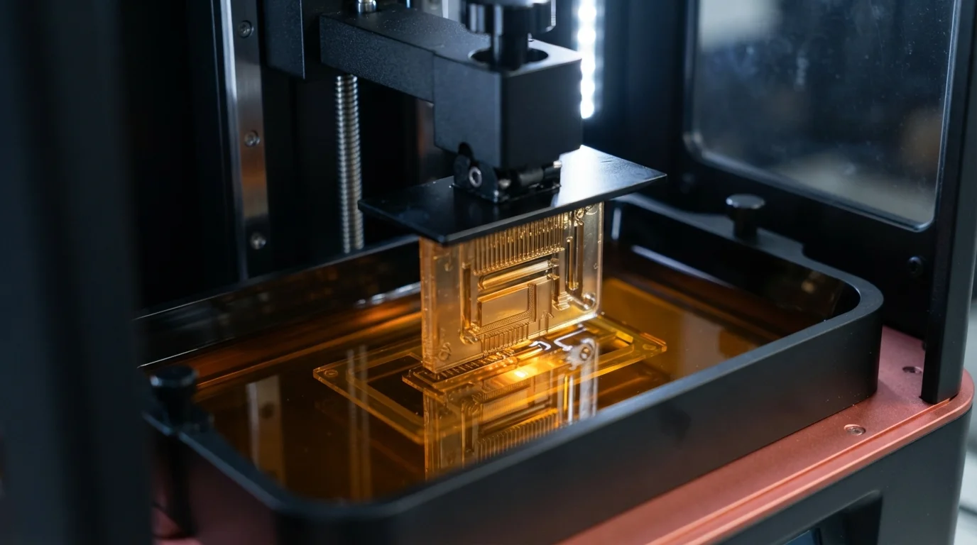 Stereolithography 3D printer building components