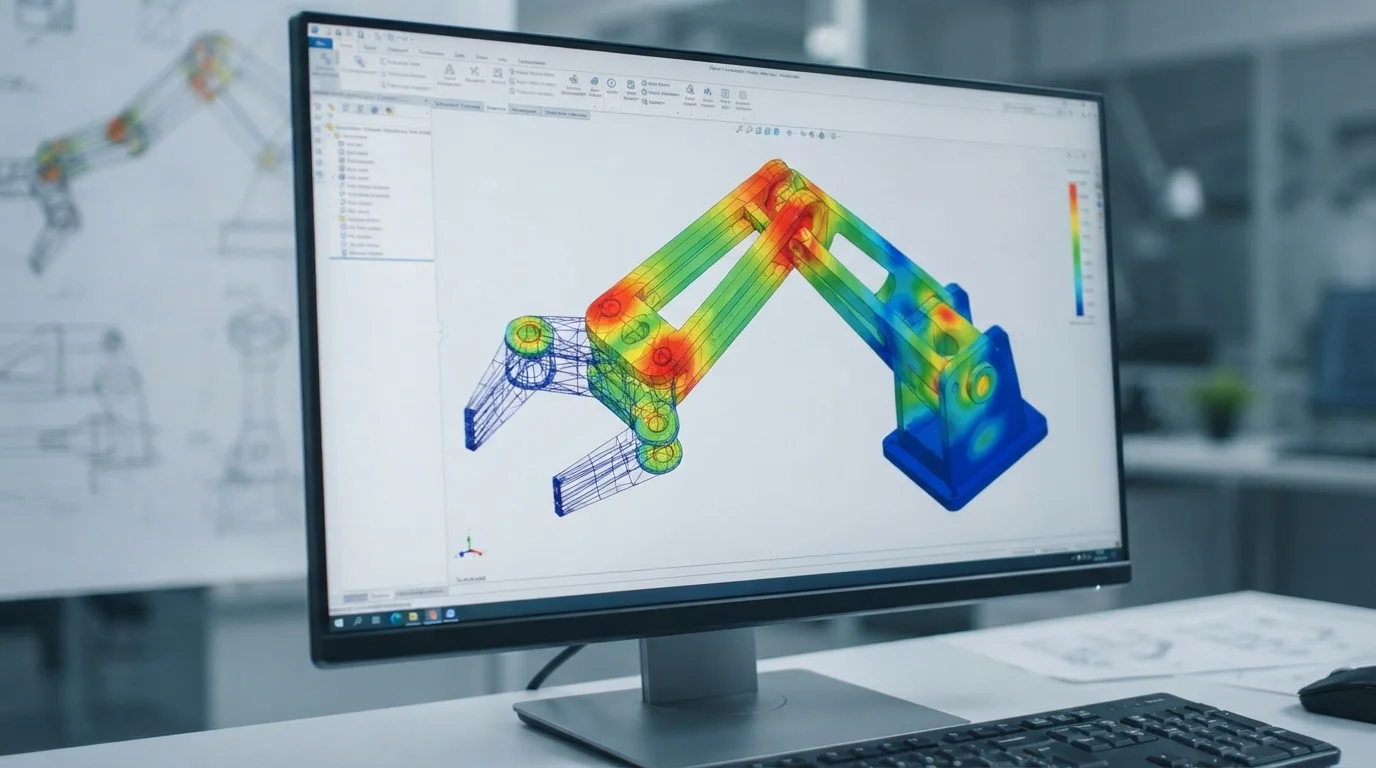 Stress concentrations on robotic mechanism