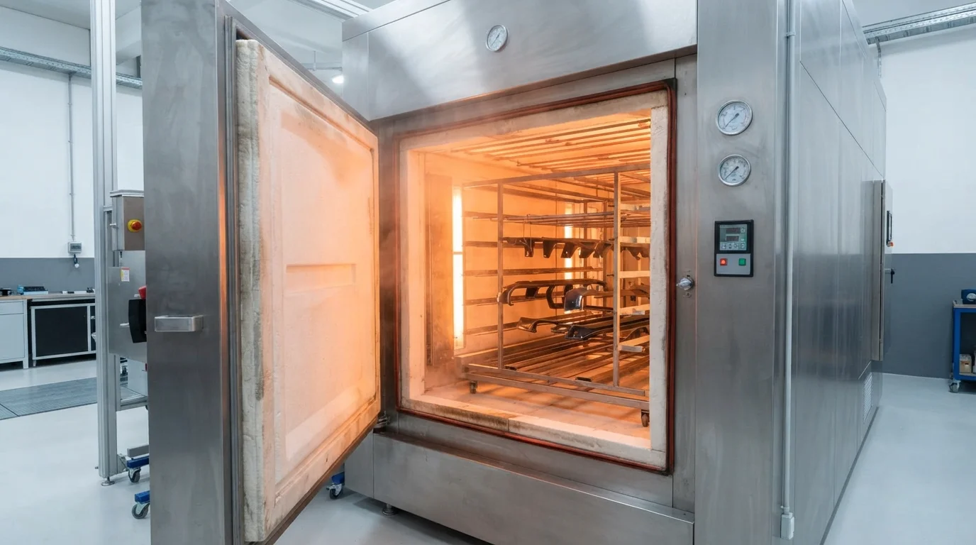 Thermal curing oven active