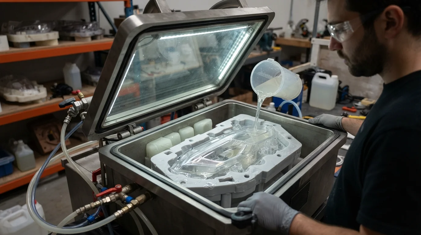 Vacuum casting polyurethane car lights
