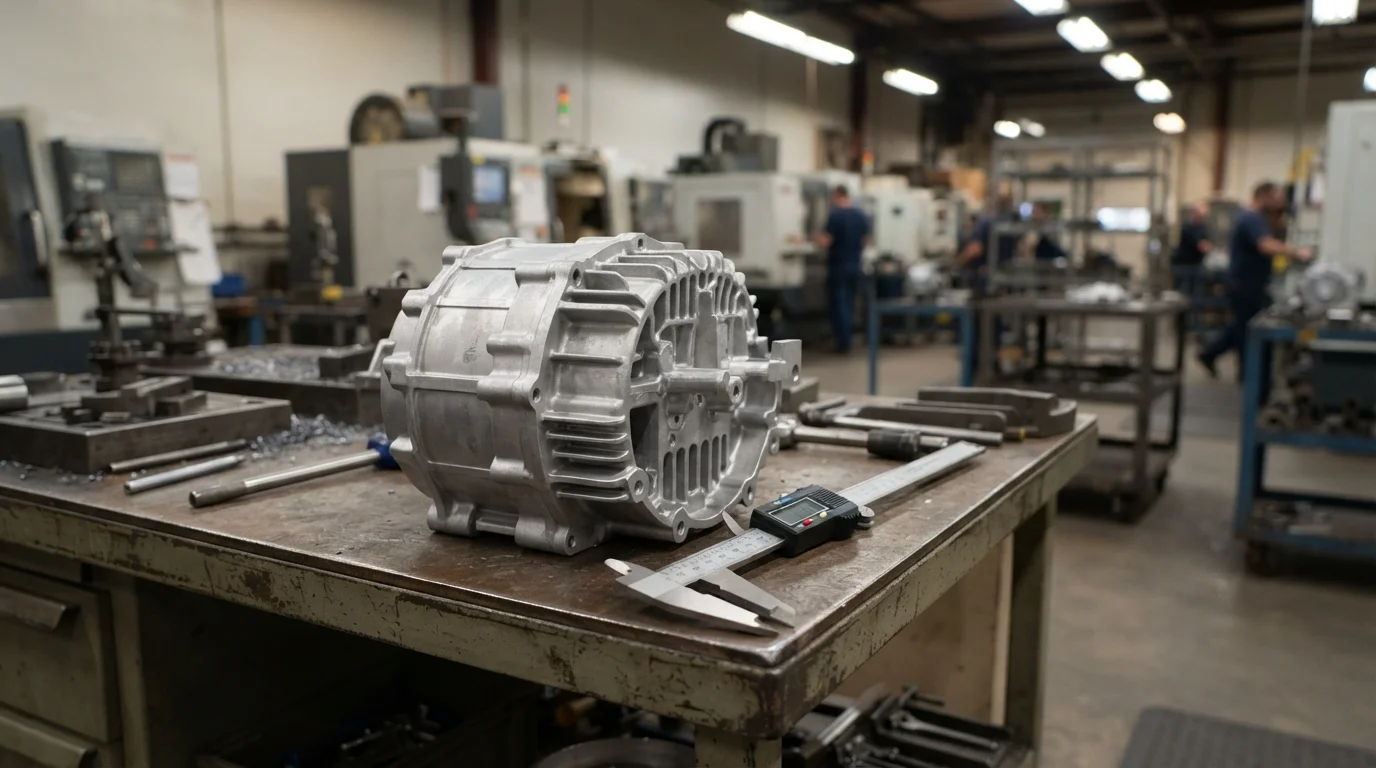 Vacuum die cast motor housing