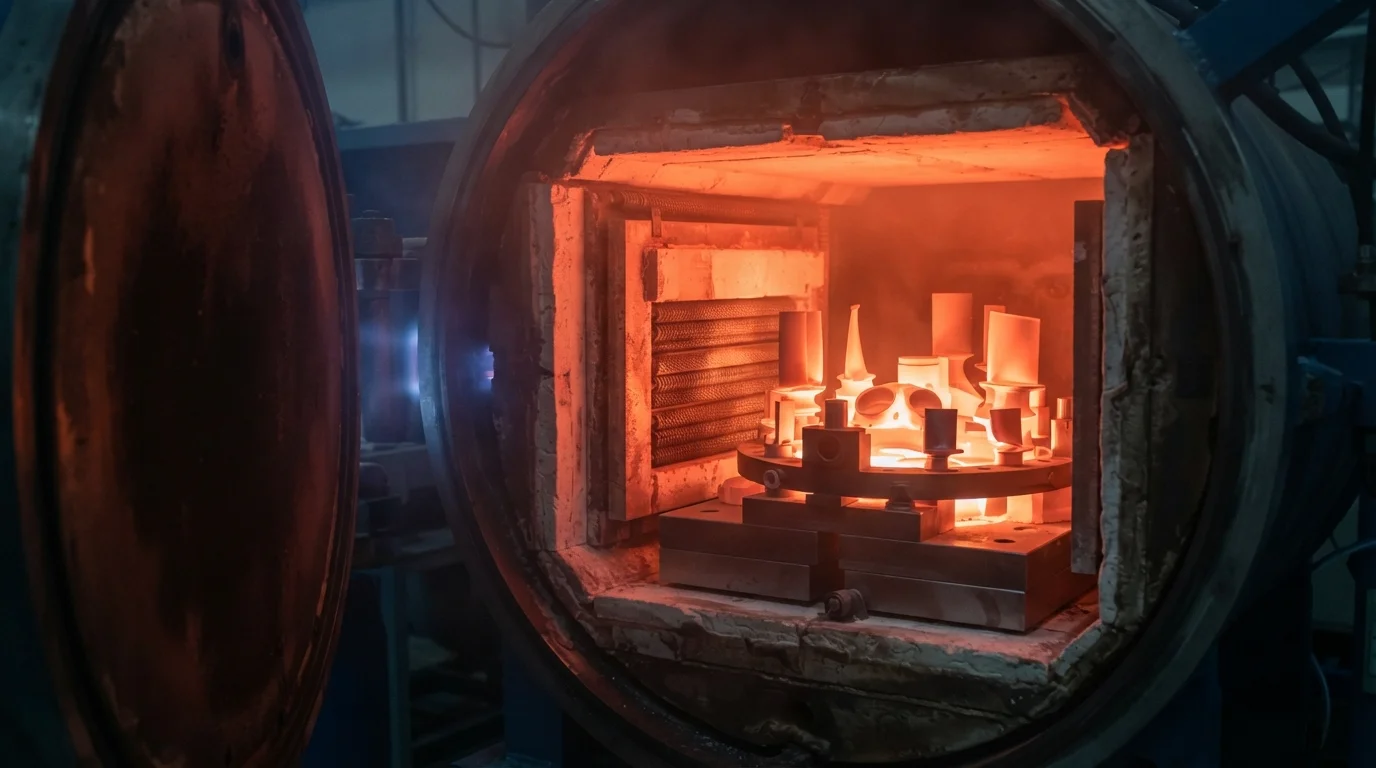 Vacuum furnace heat treatment