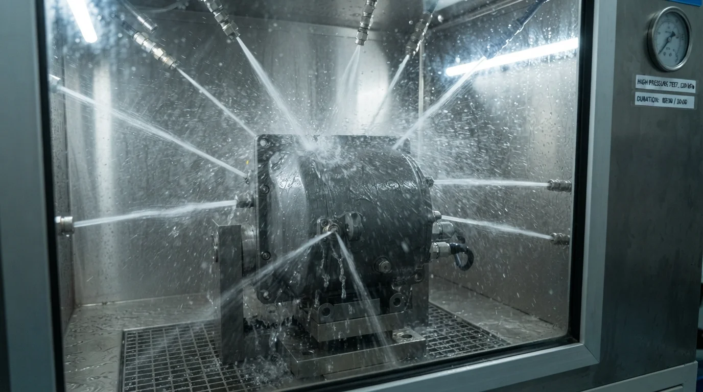 Water jet testing robotic housing