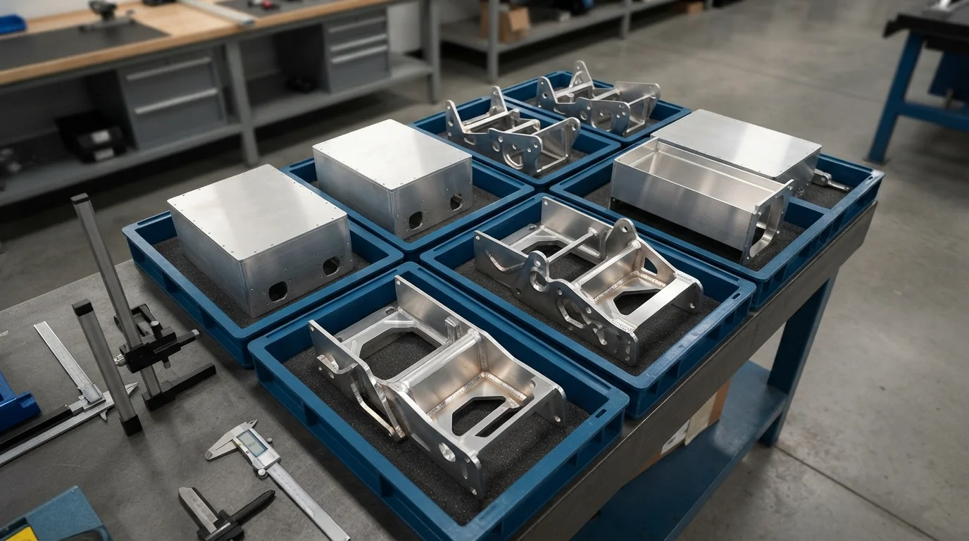 Welded avionics chassis bracket assemblies