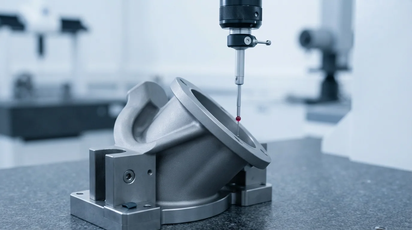 Zeiss CMM verifying titanium bulkhead
