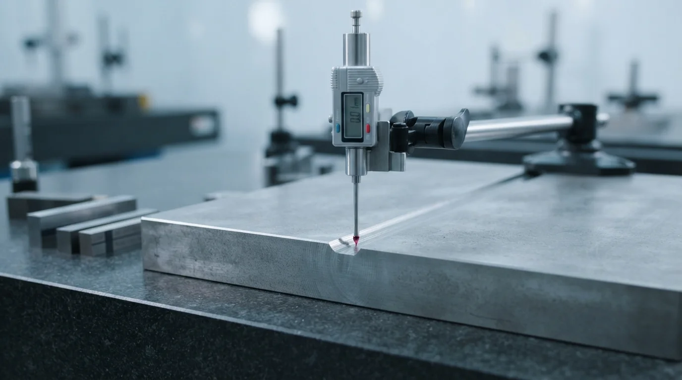 epth gauge testing steel plate