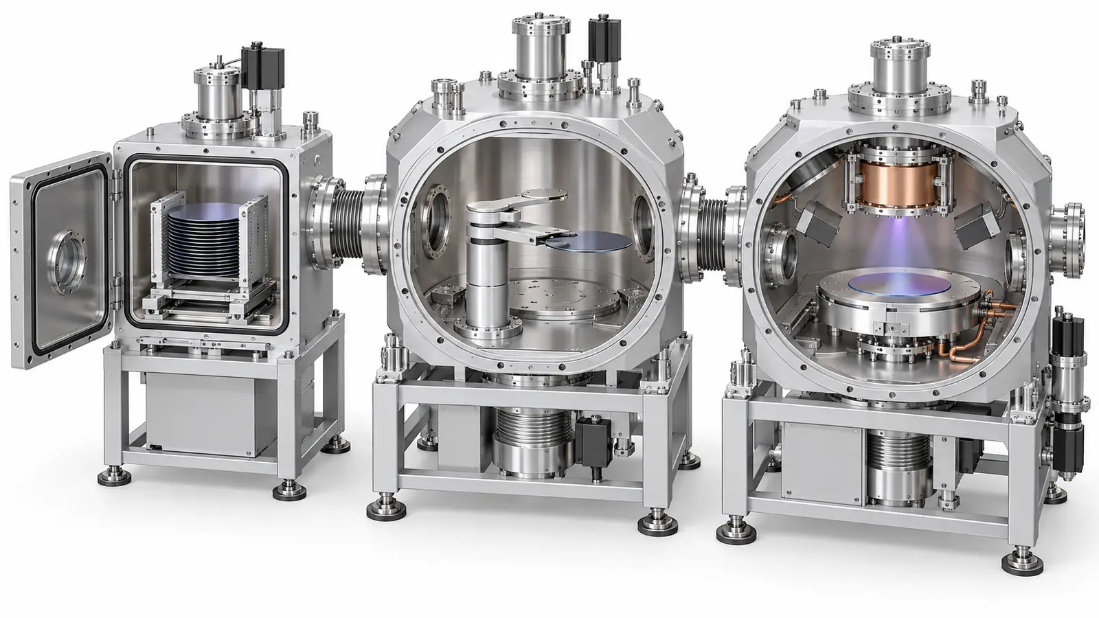 Load lock and process chambers