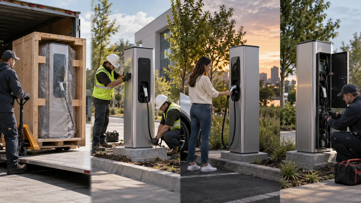 Charger enclosure lifecycle
