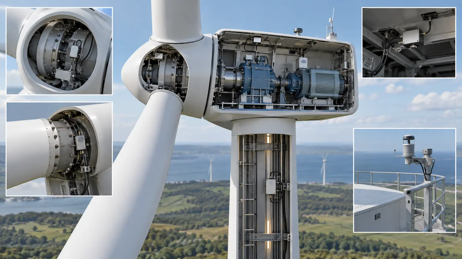 Turbine sensor locations