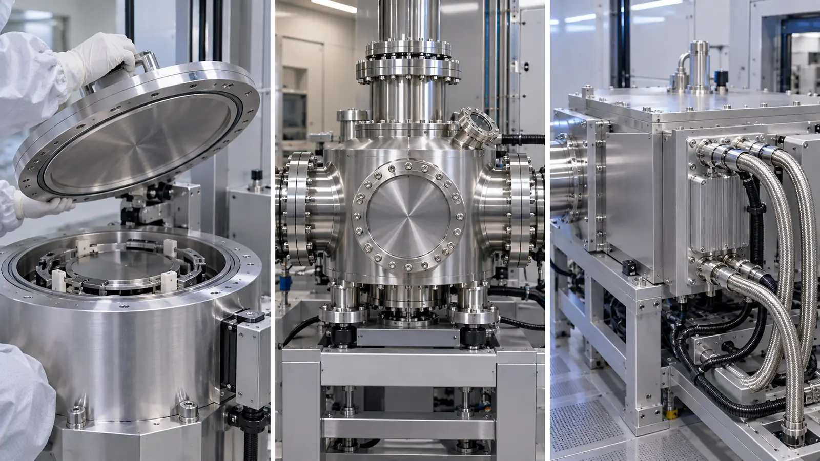 three-semiconductor-chamber-configurations