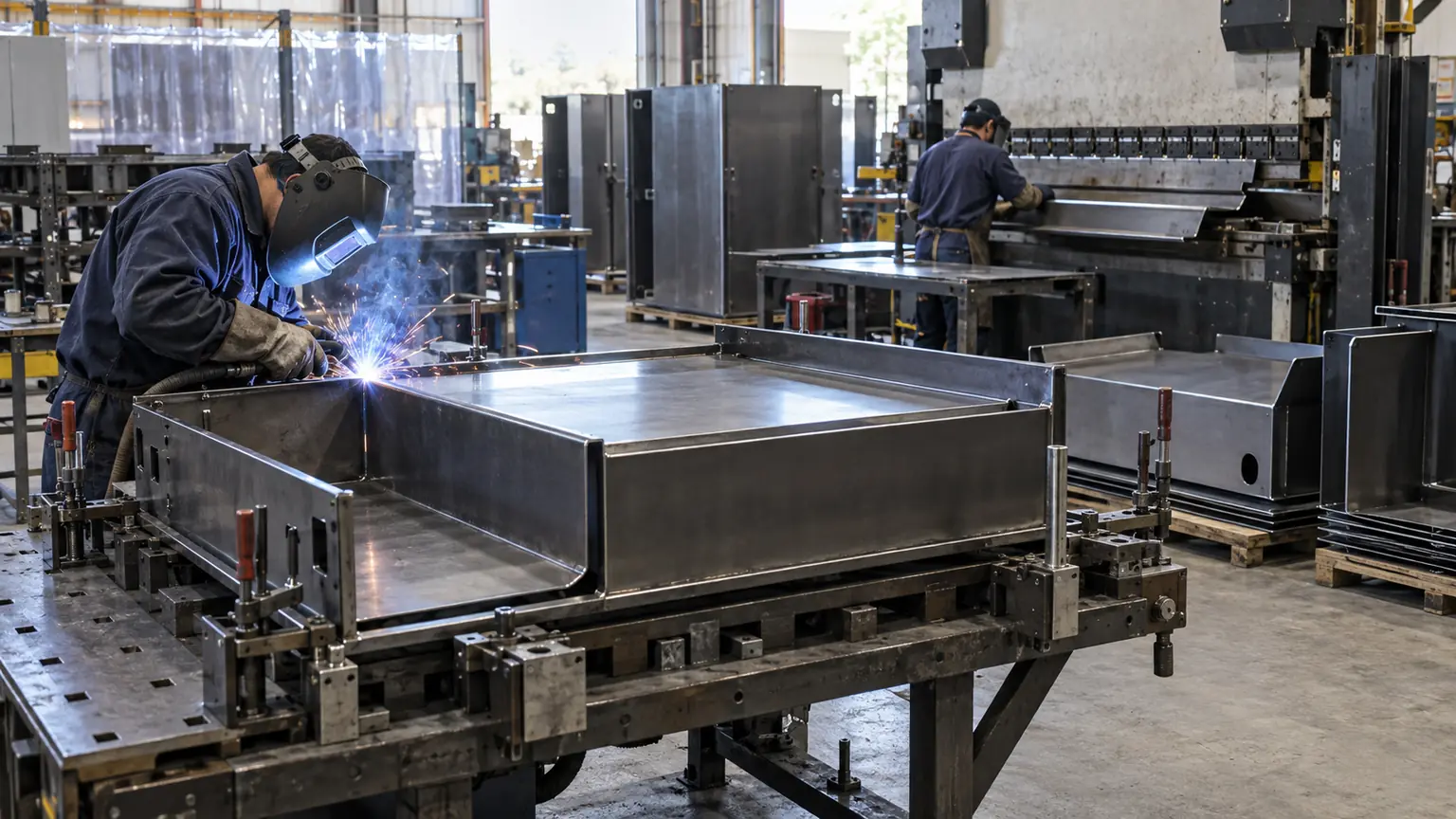 Formed carbon steel panels