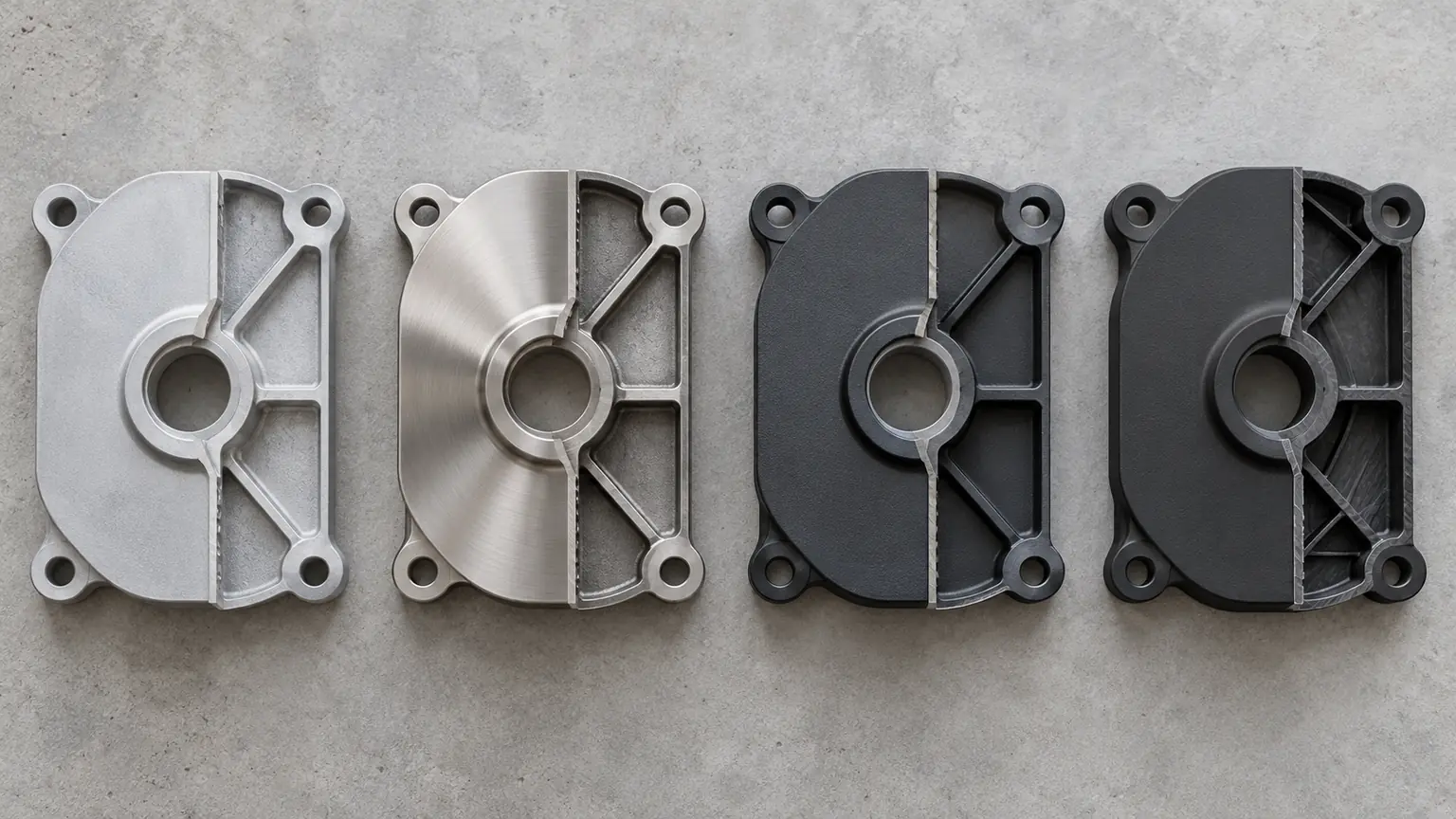Four end plate materials