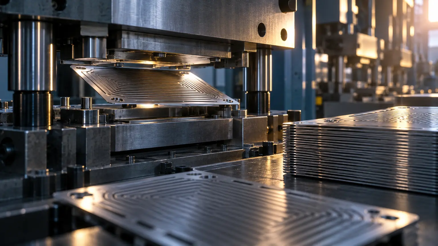 Thin formed metal plates
