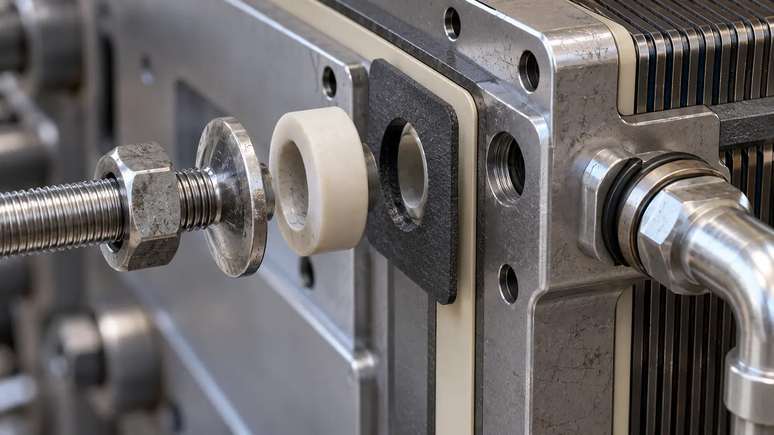 End plate interface details