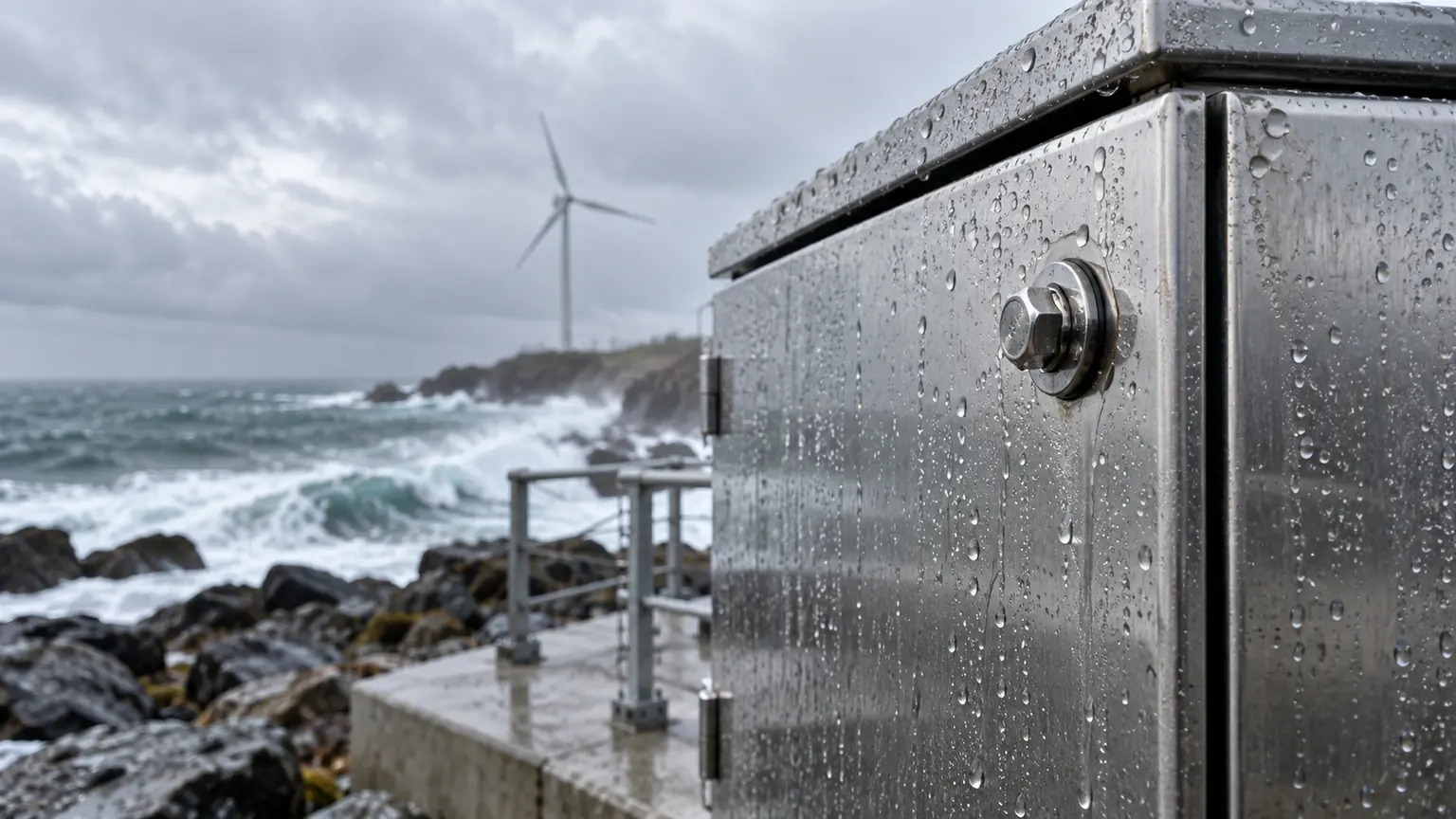 Stainless coastal cabinet