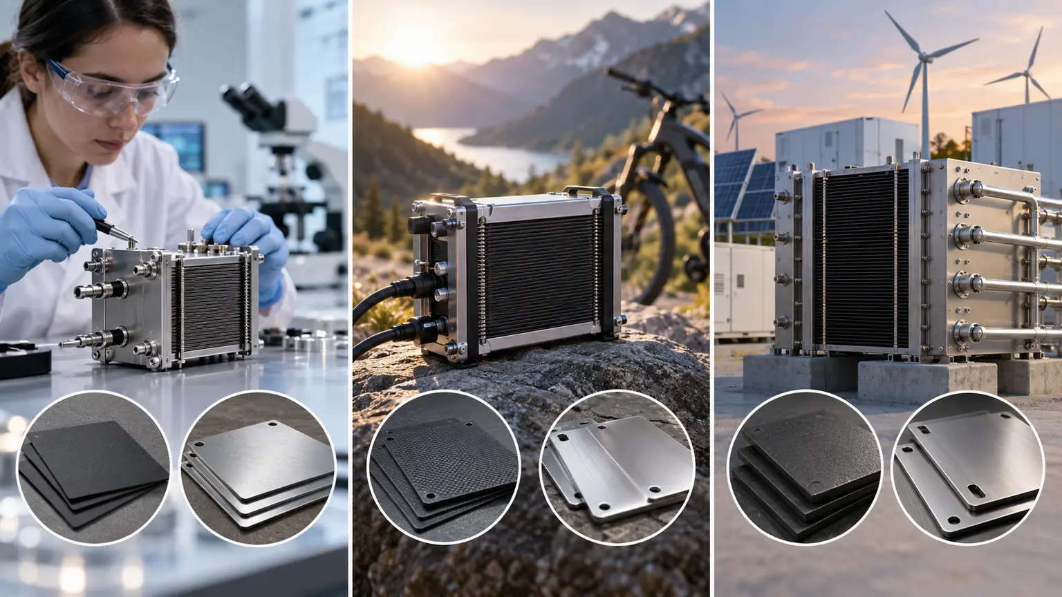 Three fuel cell scenarios