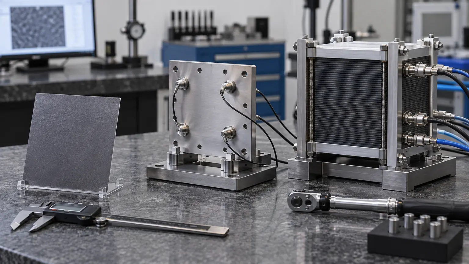 Three end plate prototypes