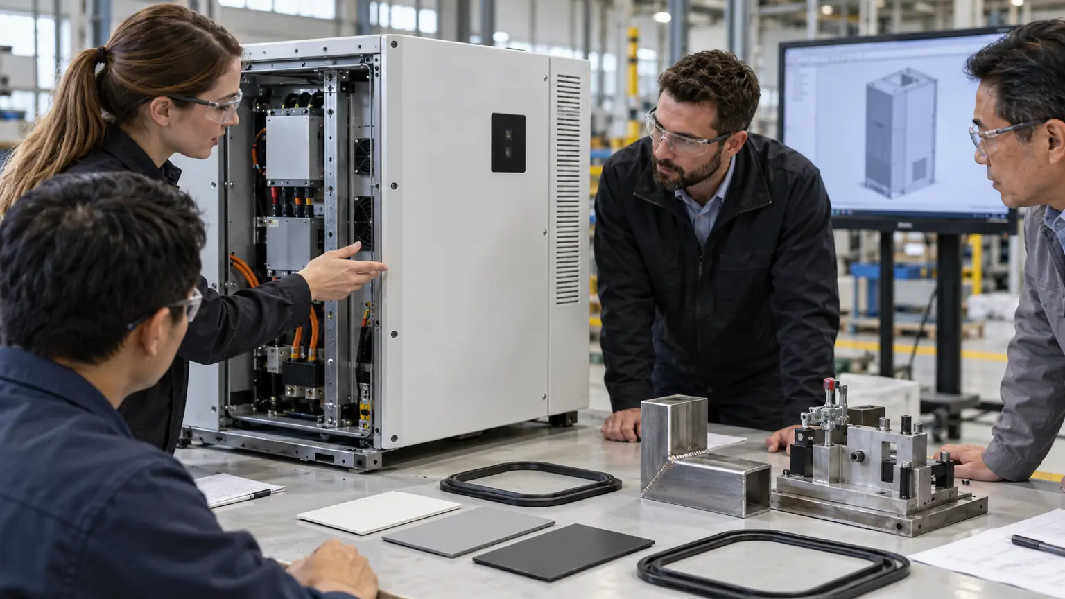 Inverter manufacturing handoff