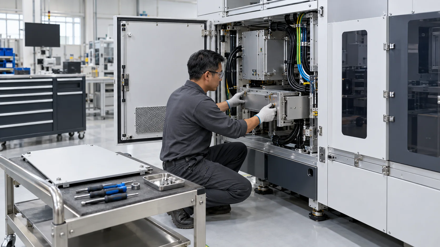 Enclosure service access