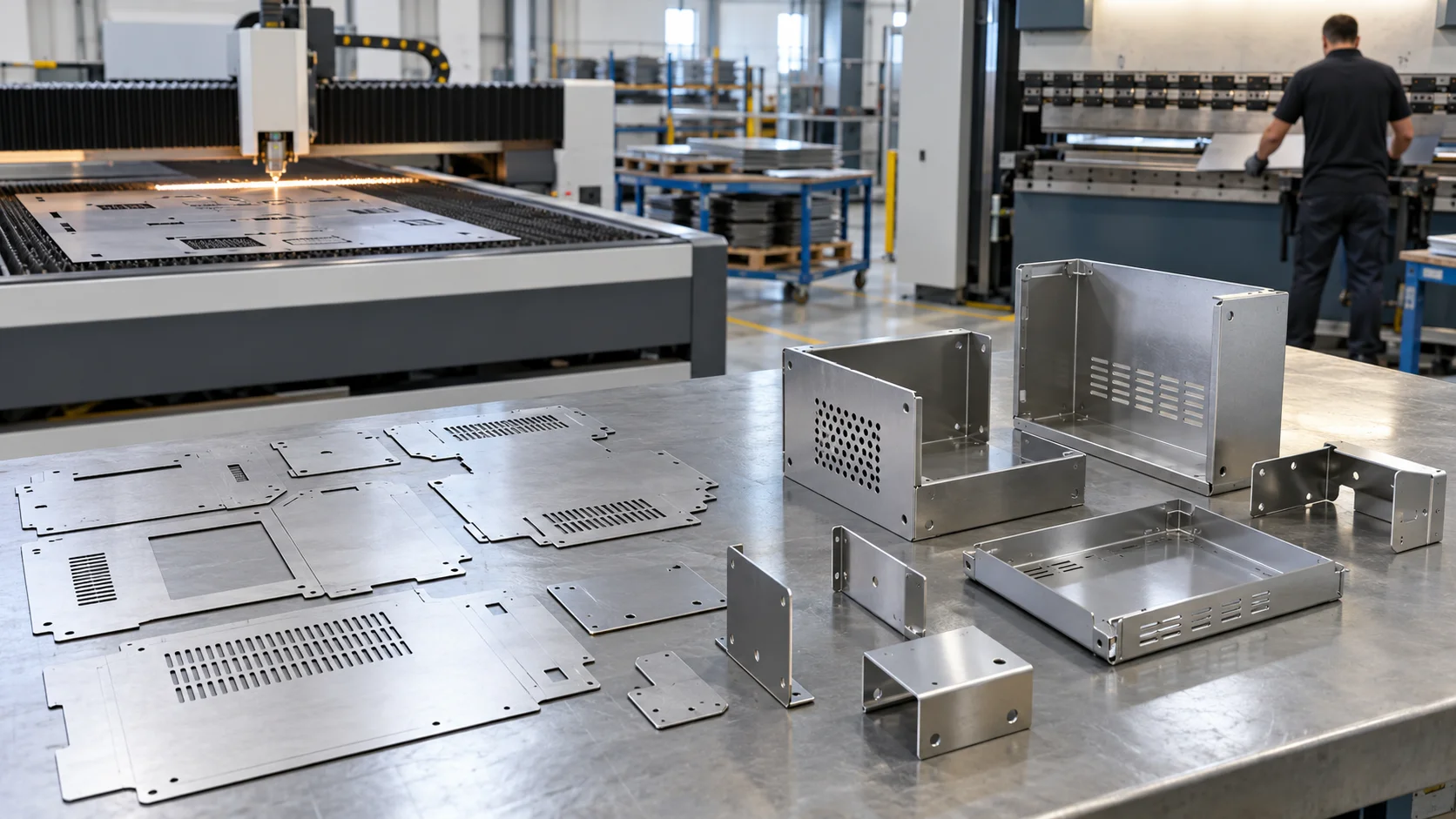 Sheet metal geometry control