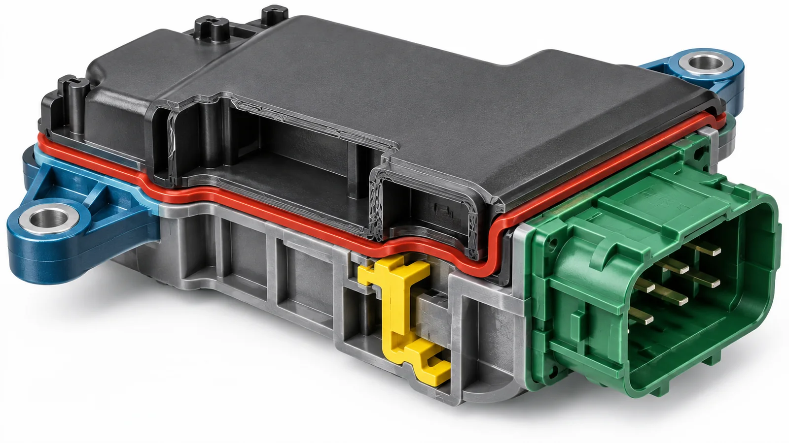 Plastic part function zones
