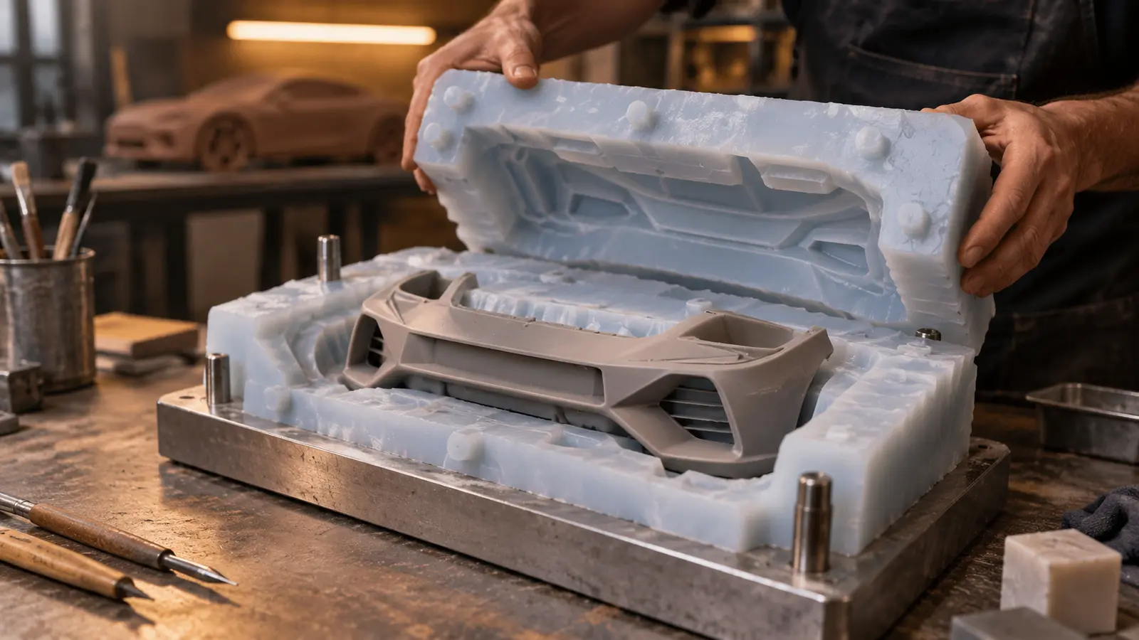 Vacuum cast mold design