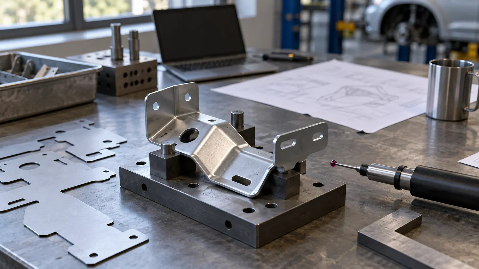 Sheet metal bracket datums
