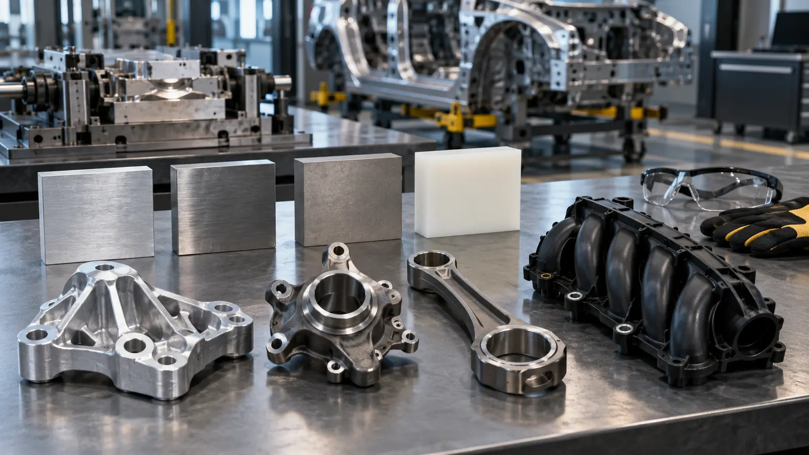 Automotive material test samples