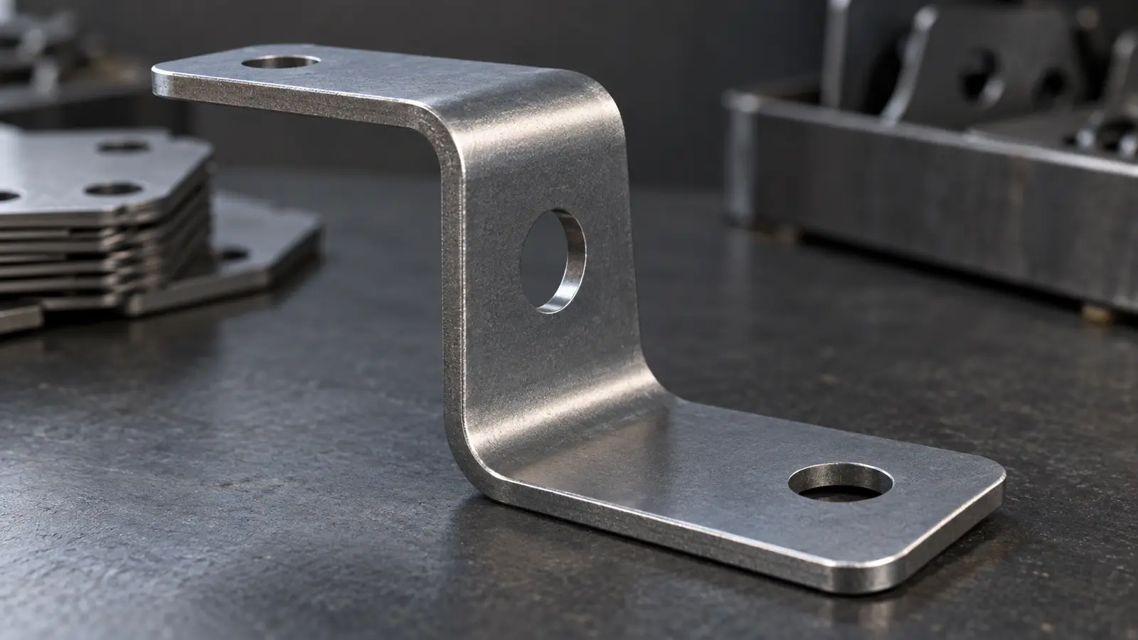 Bracket bends holes edges