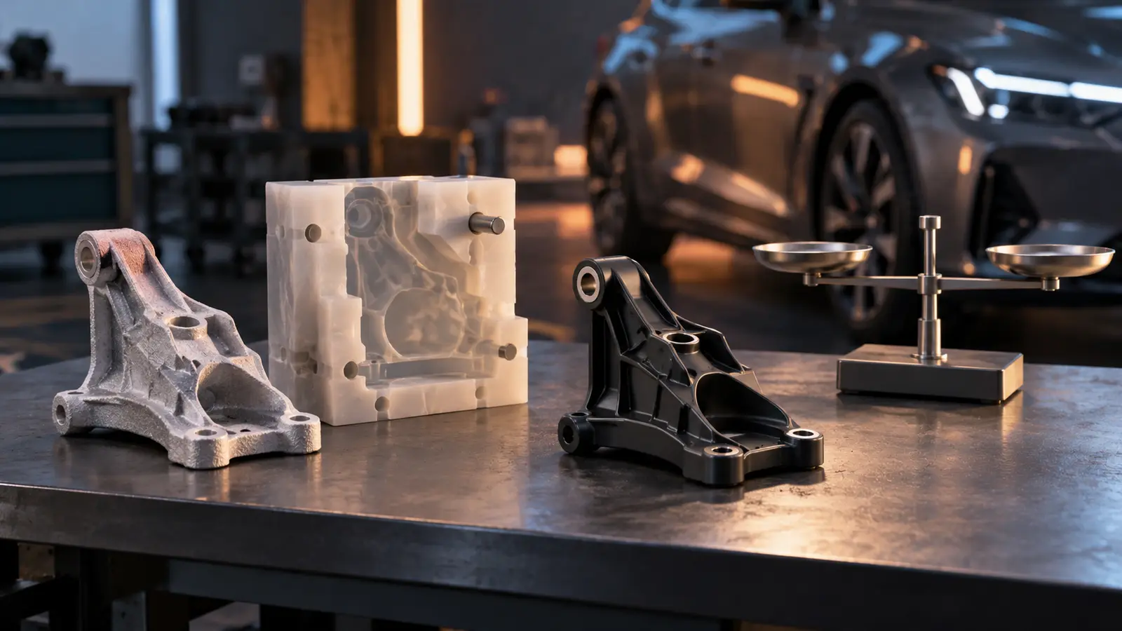 Automotive molding route choice