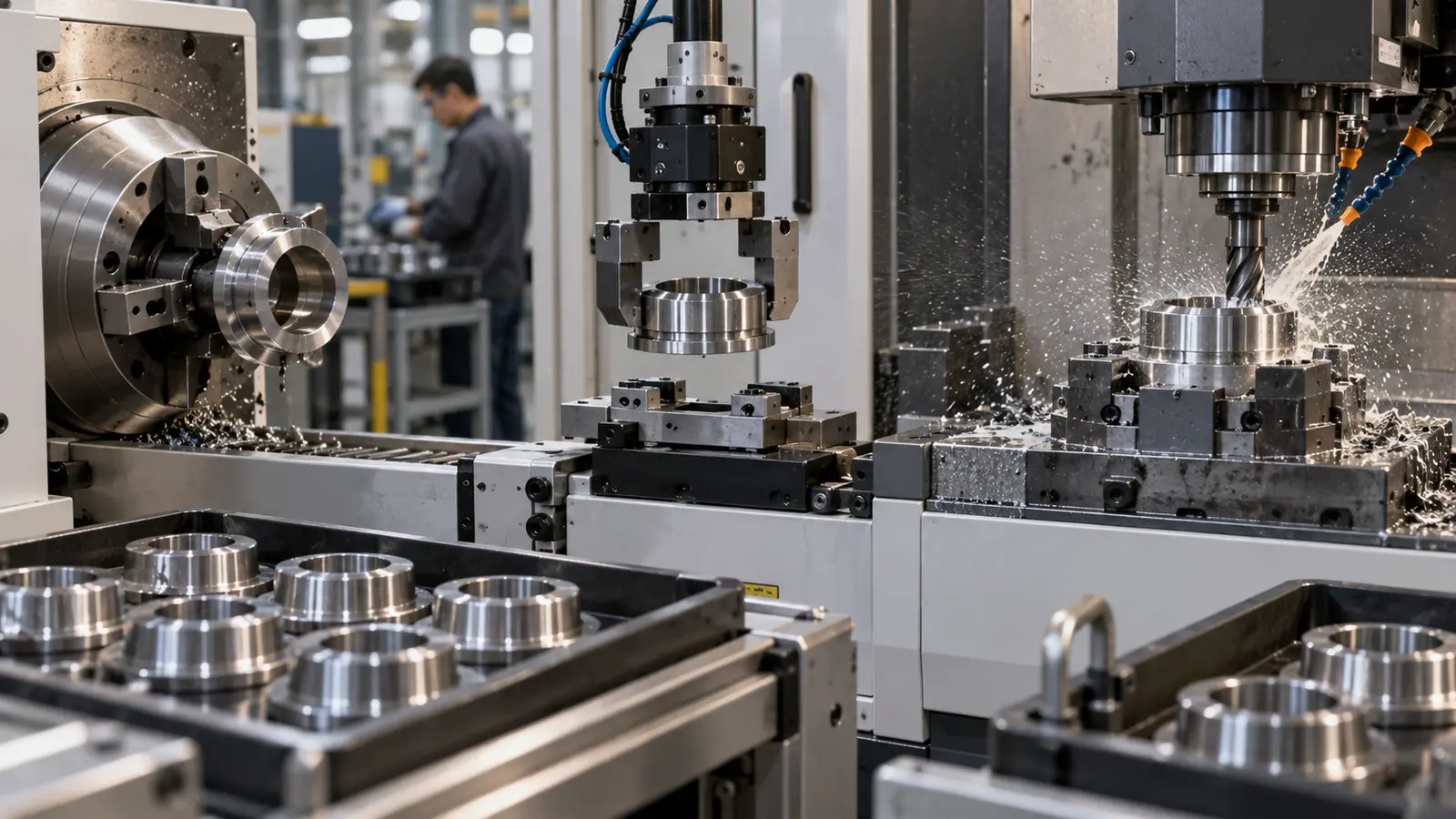 Turning milling finishing route