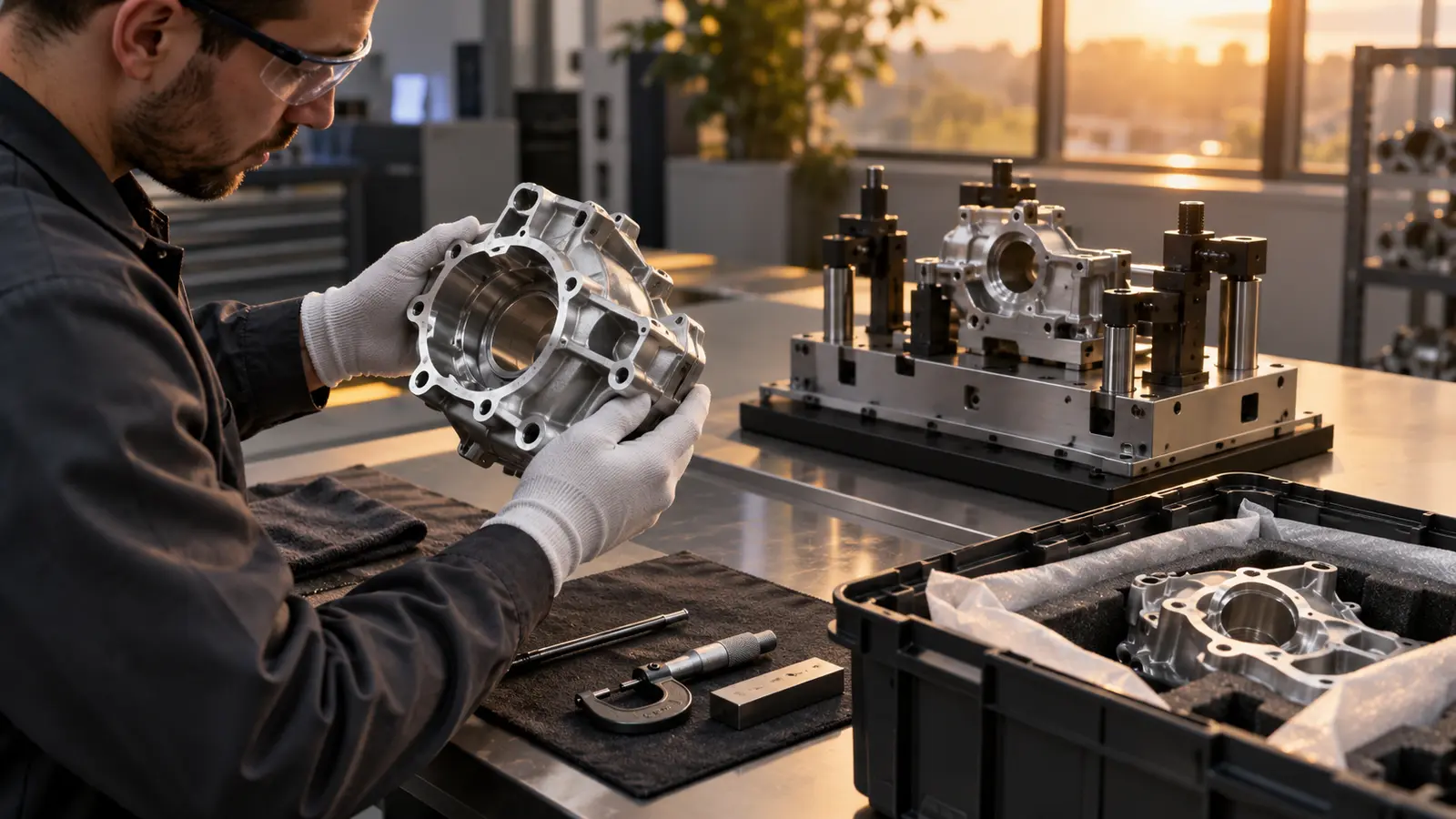 Automotive CNC test handoff