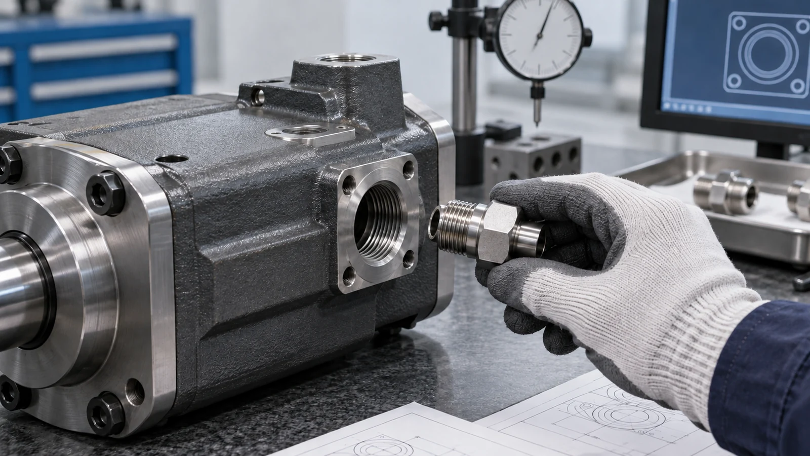 Actuator port interface