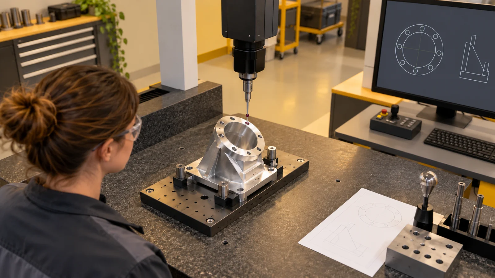 Antenna mount dimensional inspection