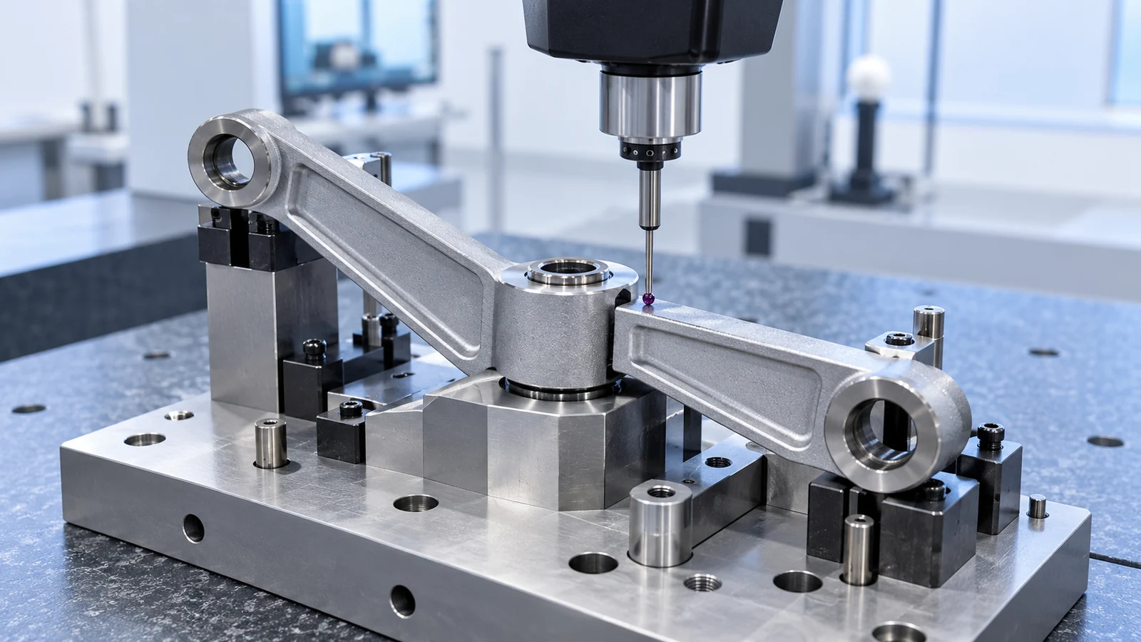 Bellcrank arm datum inspection