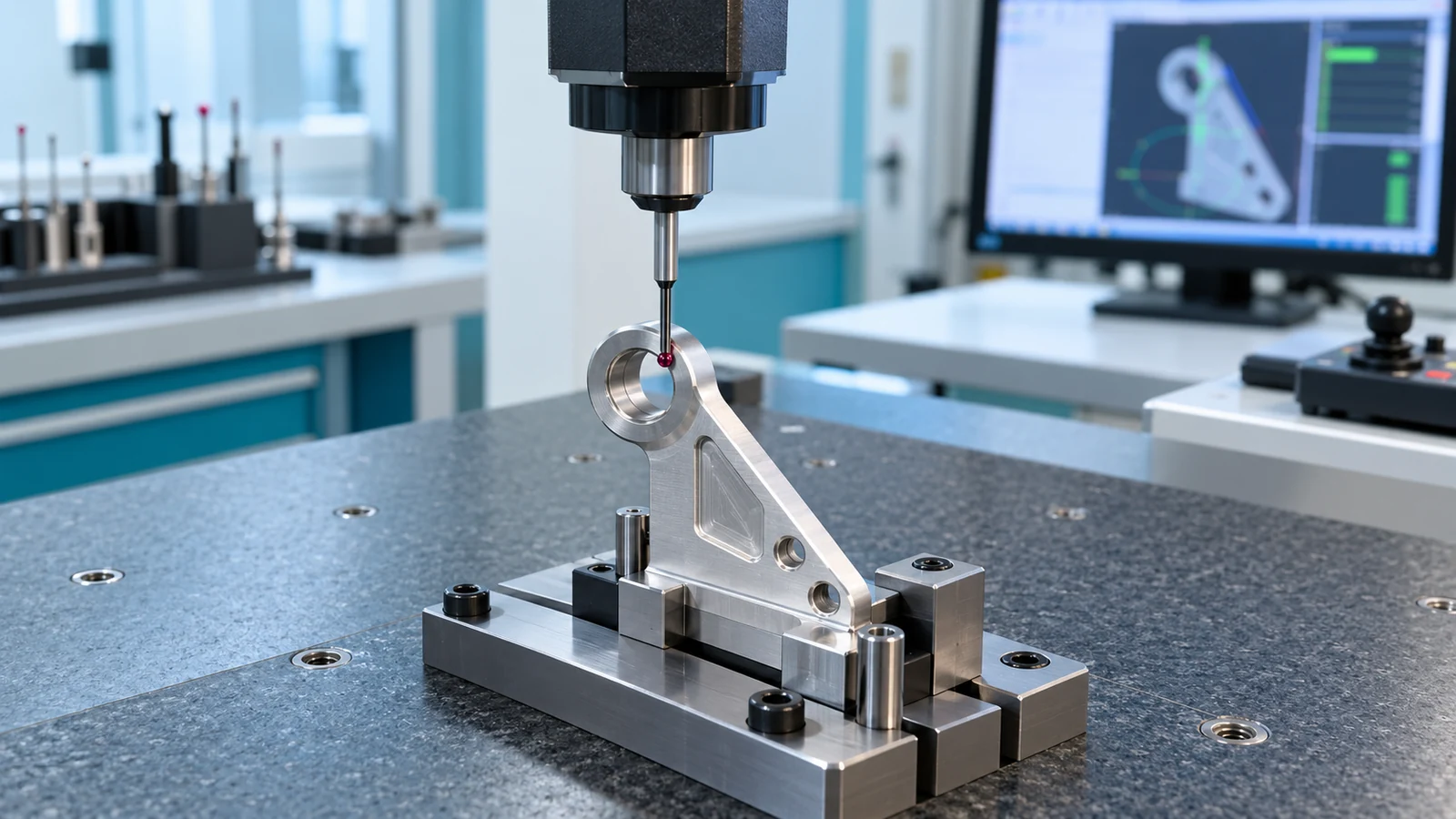 Control horn CMM inspection