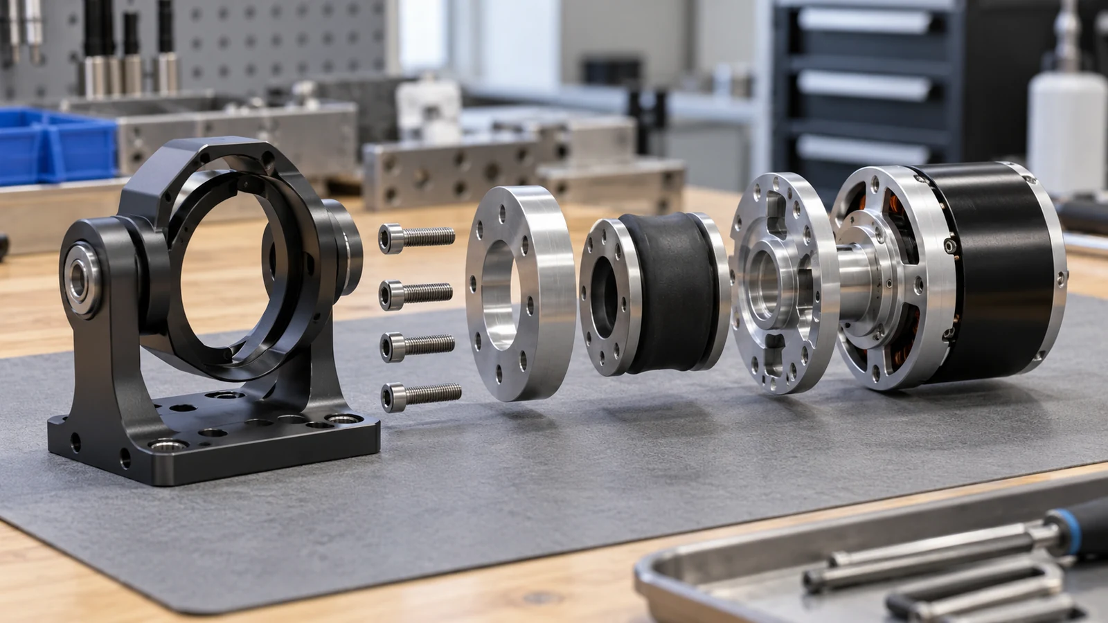 Gimbal fastener stack