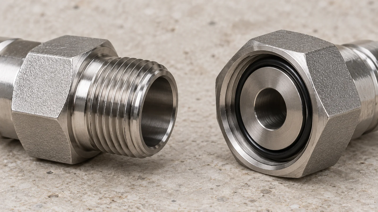 Fitting seal interface detail