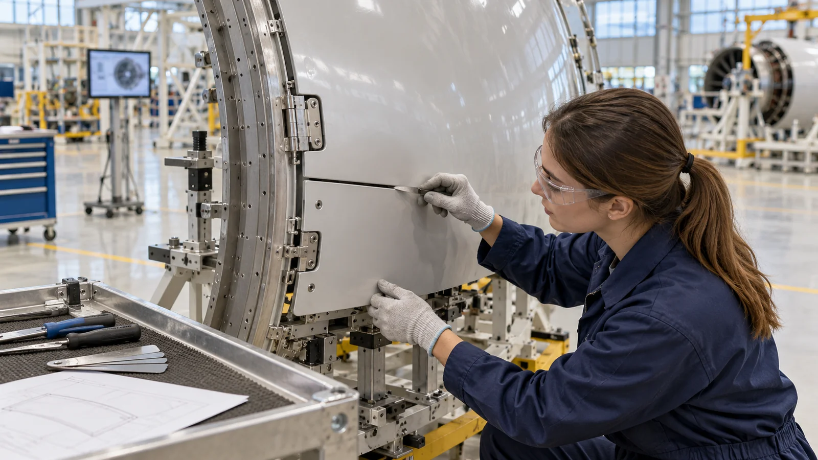 Nacelle panel fit check