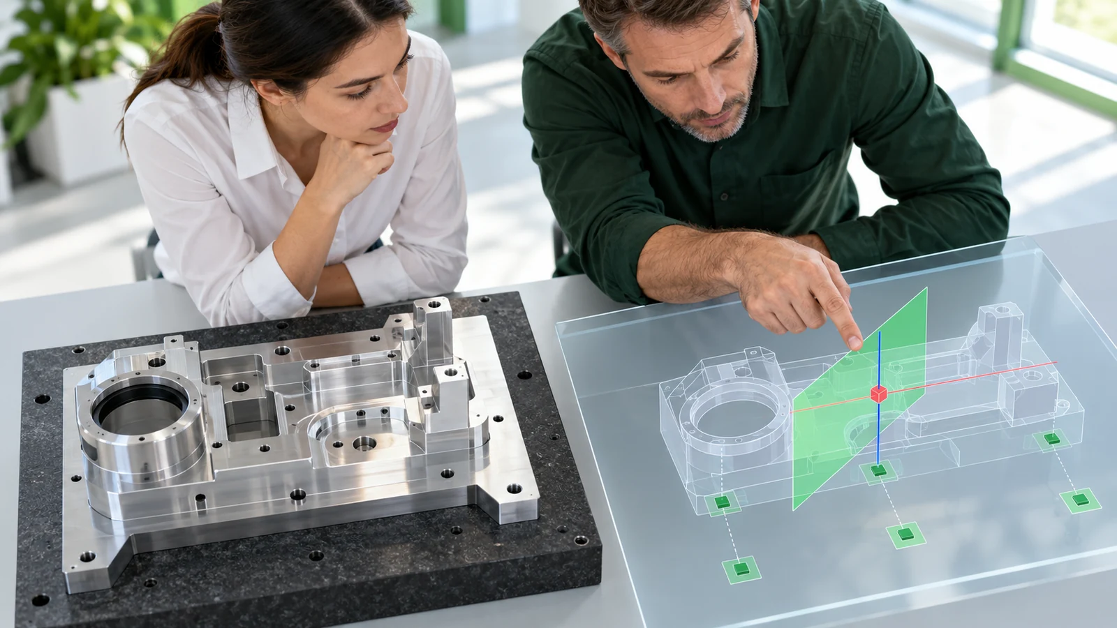 Optical bench datum layout