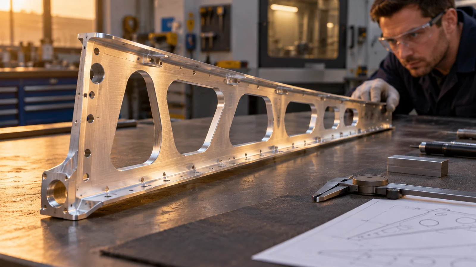 Formed aluminum wing rib